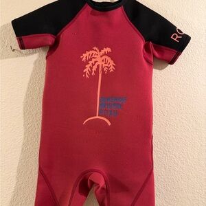 Roxy Kids Rashguard - Pink and Black